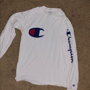 White champion long sleeve